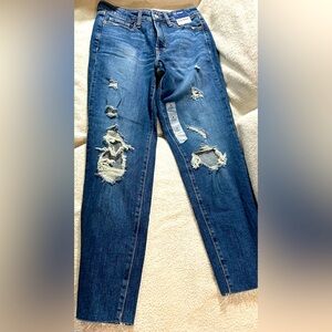 SALE! Old Navy High Rise O.G. Straight Ankle Distressed Jeans Size 4 NEW W/ TAGS